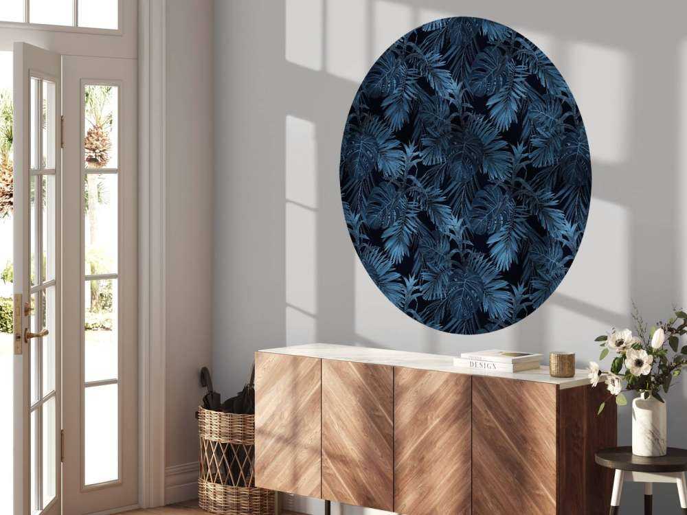 Blue tropical leaves