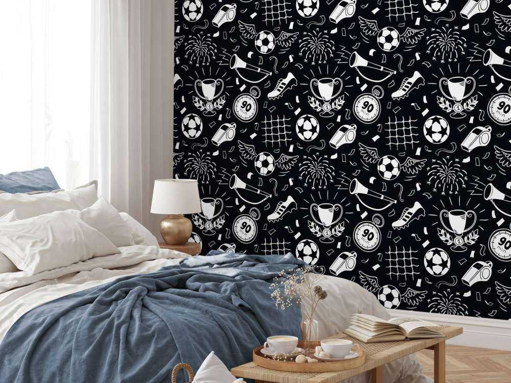 Football black and white