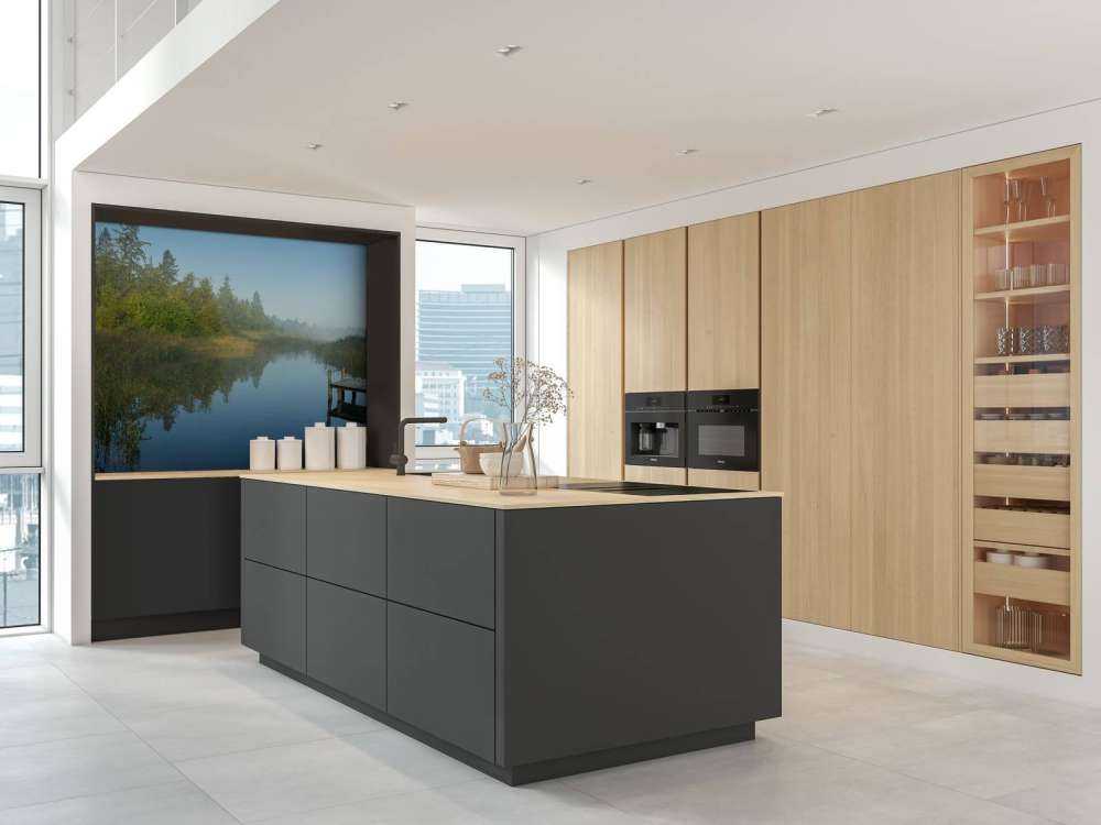 Wooden scaffolding in the forest