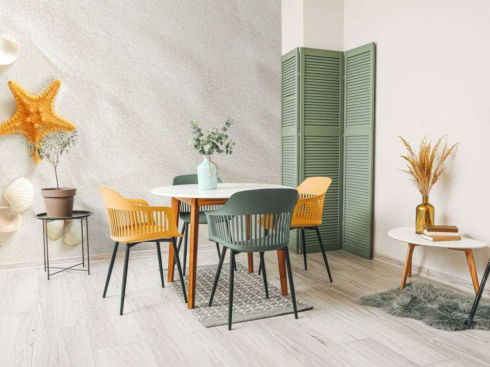 Starfish on white sand