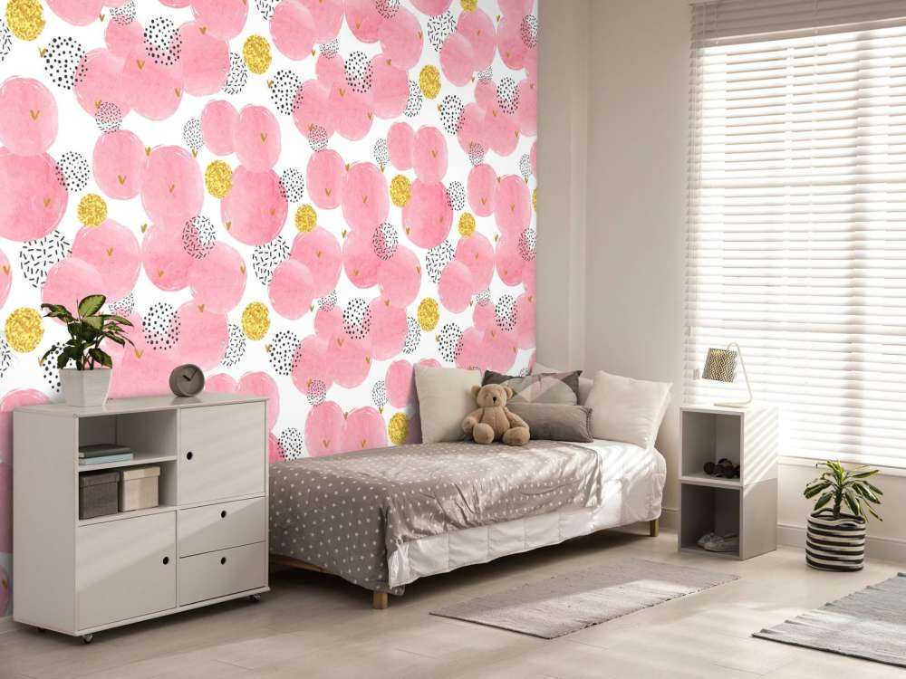 Pink and golden circles