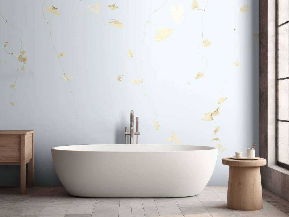 Hawthorn branches - baby blue