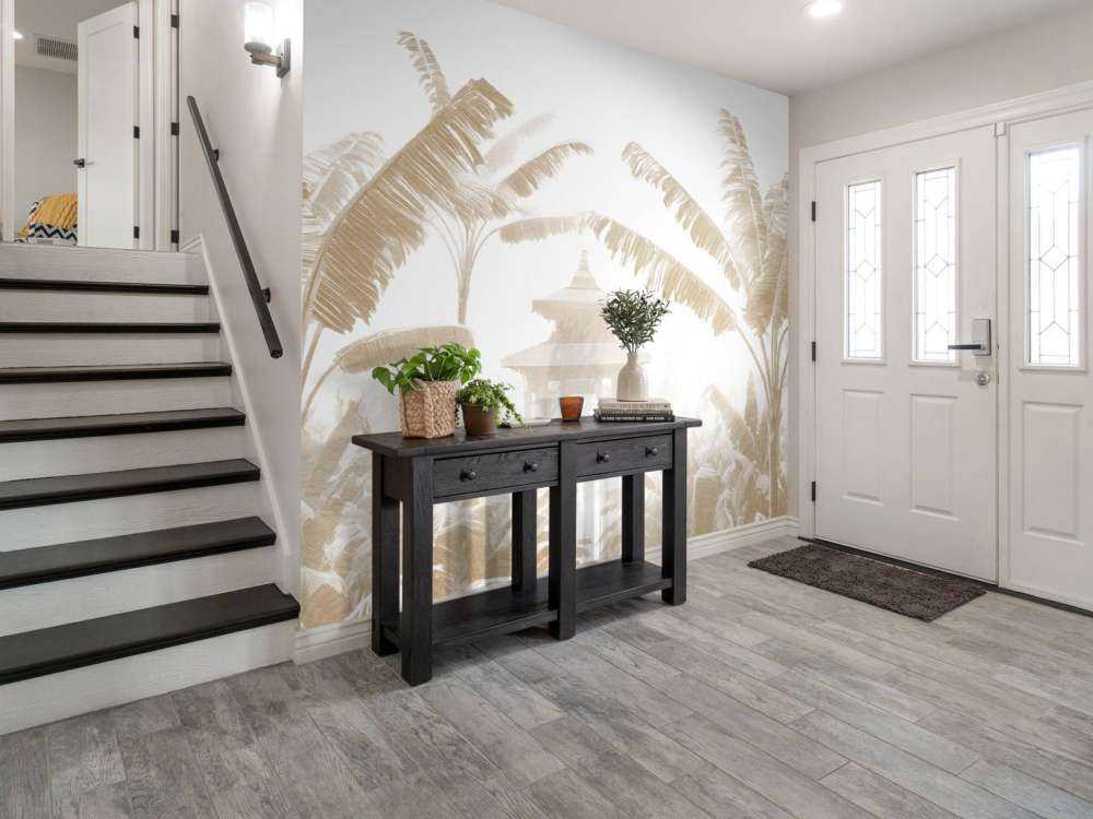 Misty Temple Garden, taupe