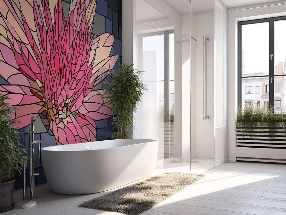 Pink flower in bloom