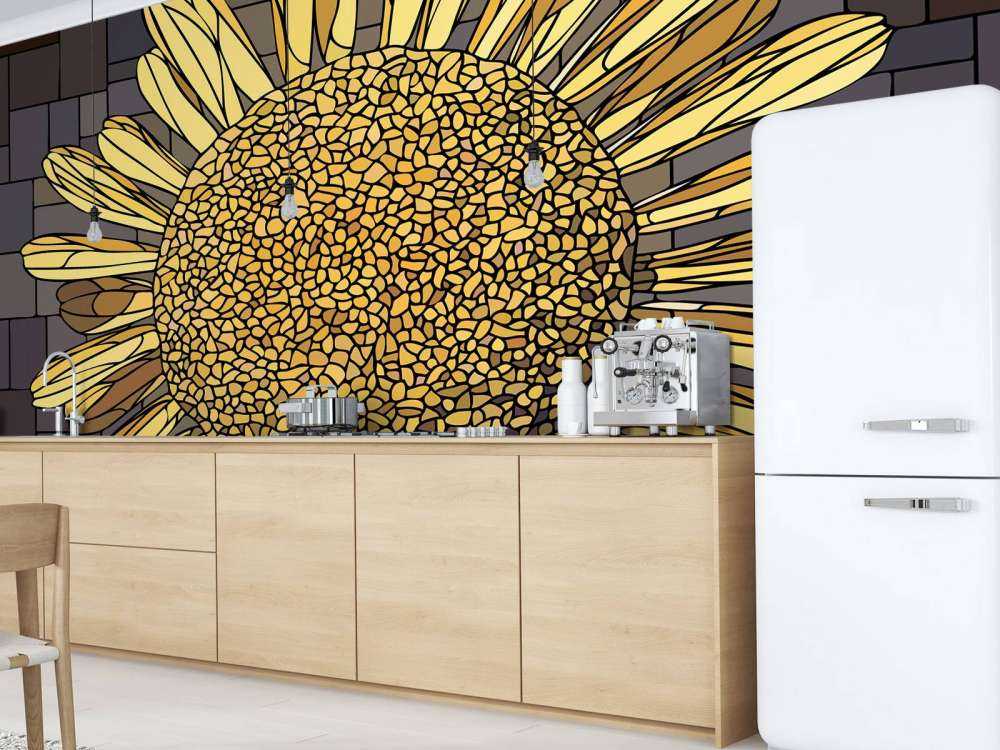 Yellow chamomile flower