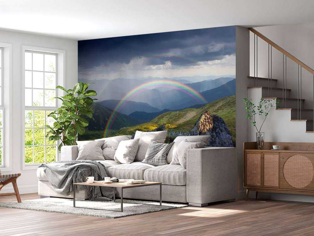 Landscape with flowers