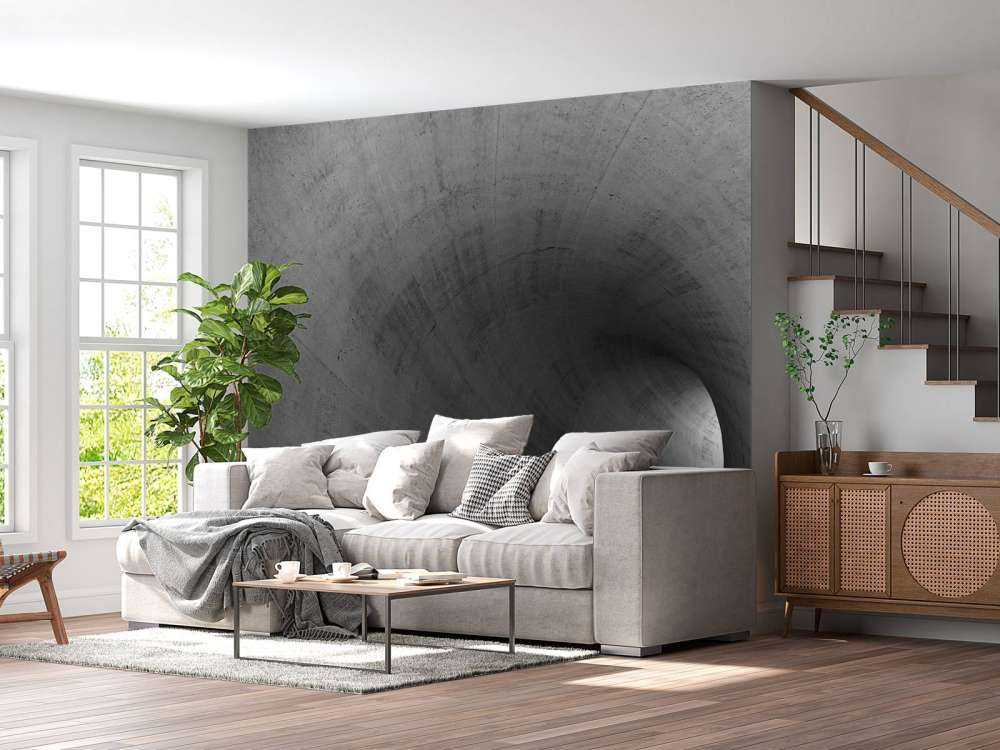 Tunnel made of concrete