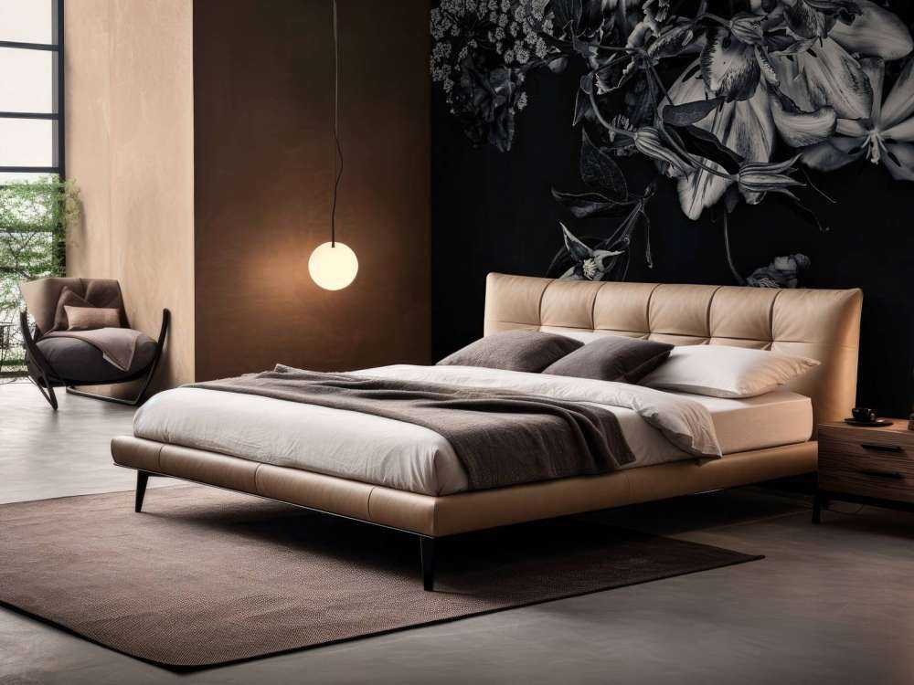 Bloemen muur blue tone