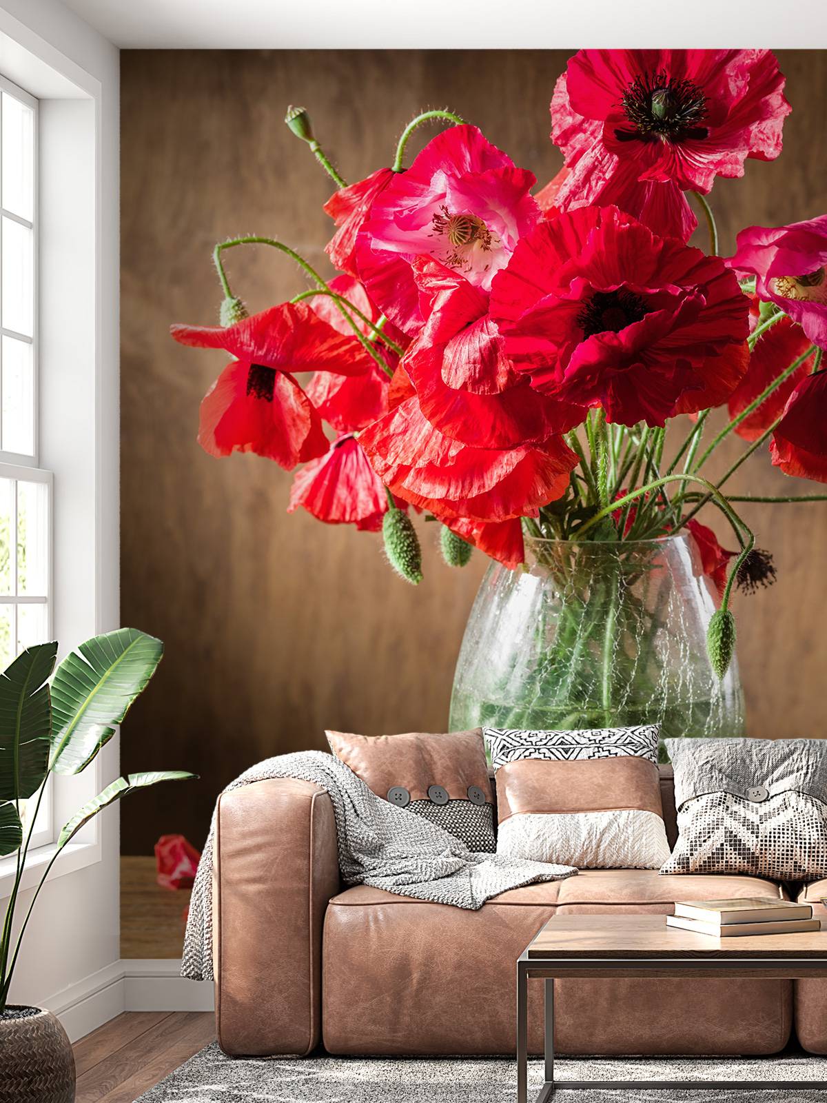 Poppies in a vase