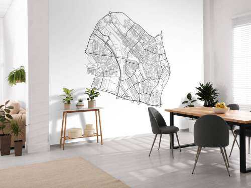 Map of Utrecht, white