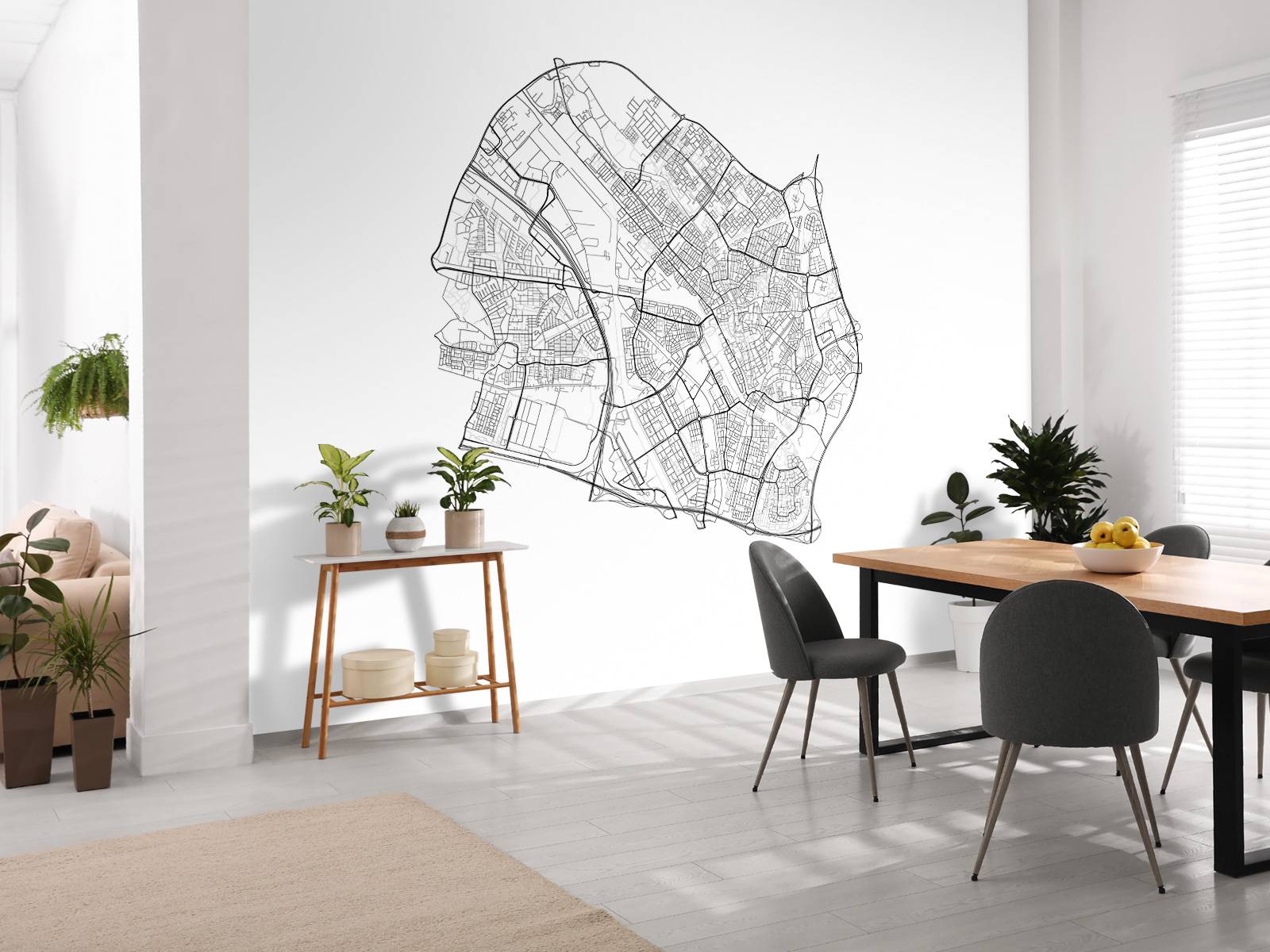 Map of Utrecht, white