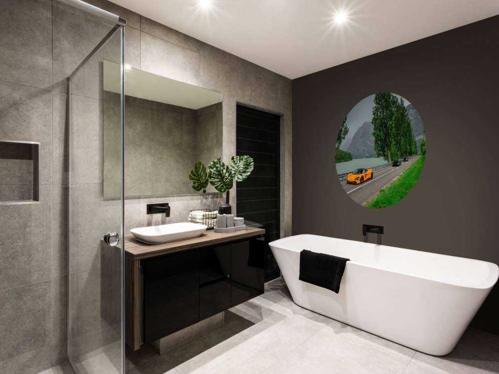 Ride through the Alps along the lake.