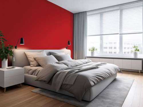 Ruby red concrete