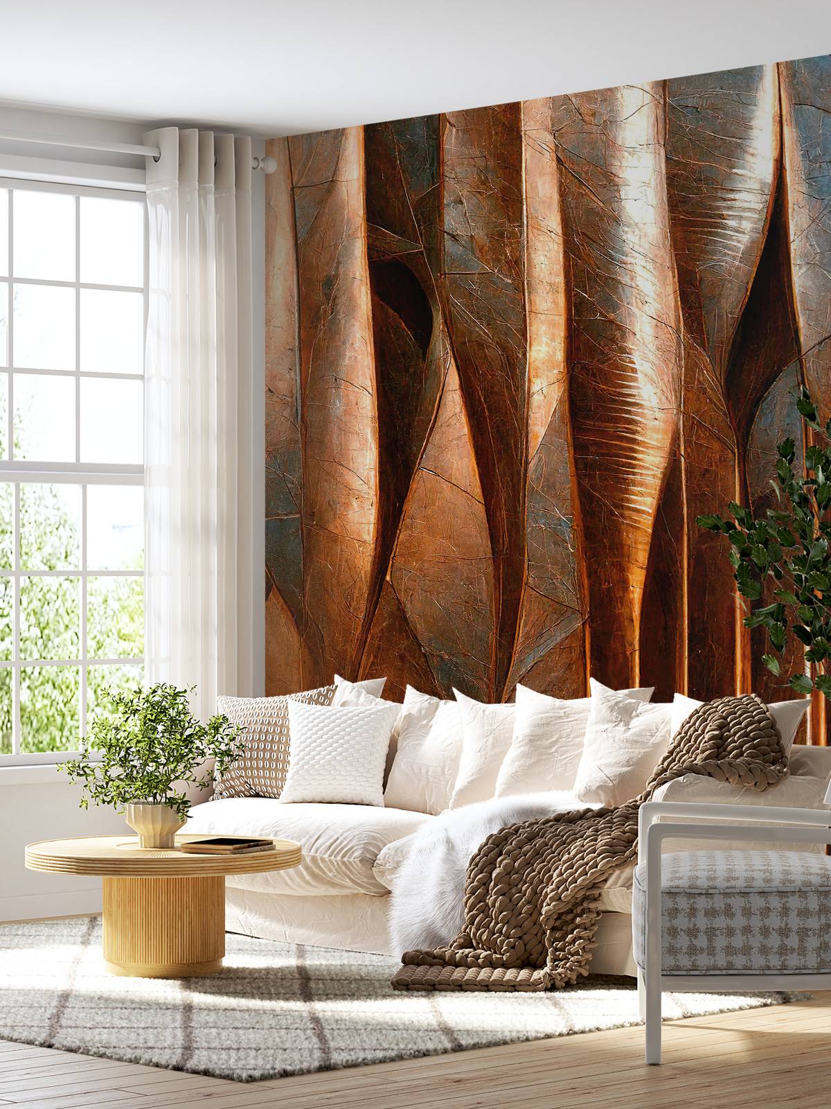 Copper leaves