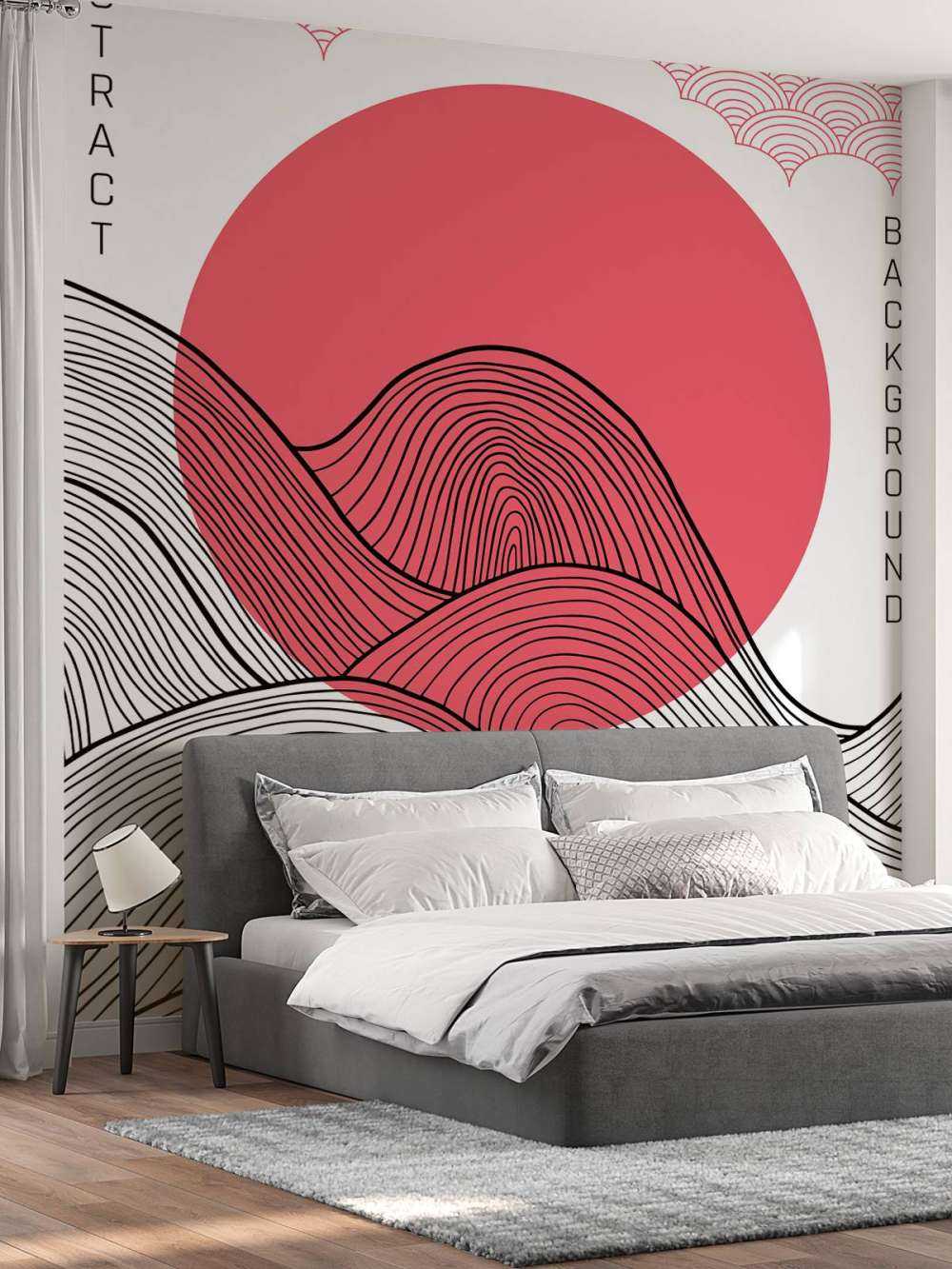 Abstracte zon illustratie