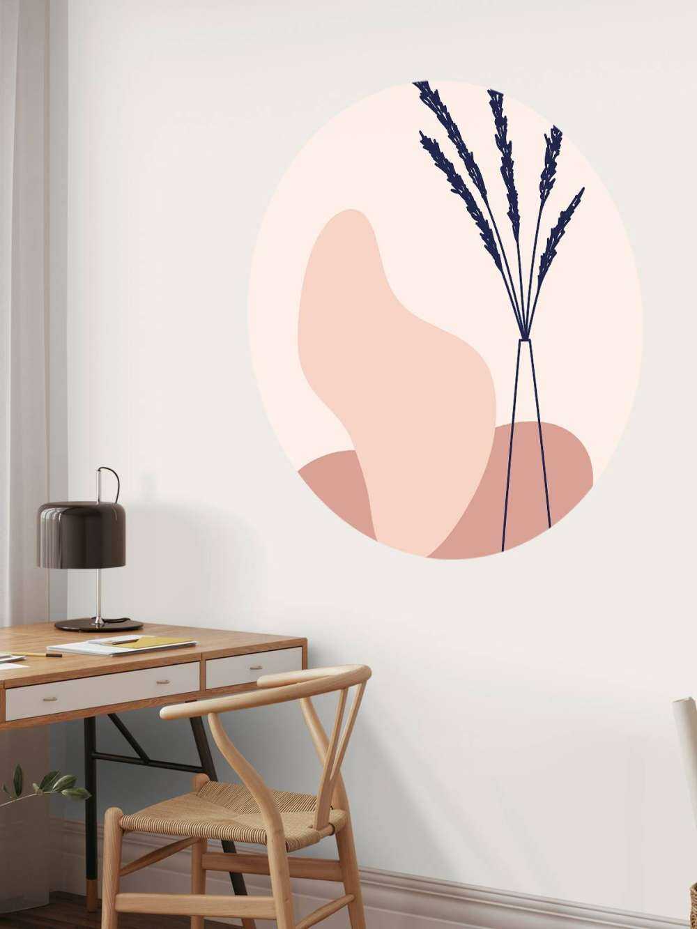 Plant met vaas en vormen