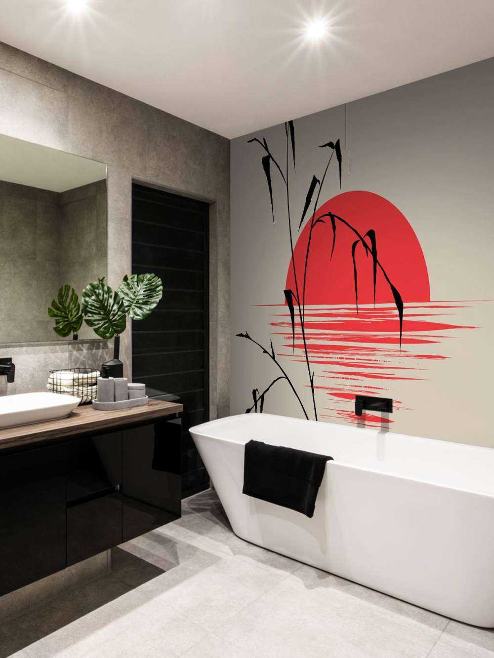 Zonsondergang illustratie