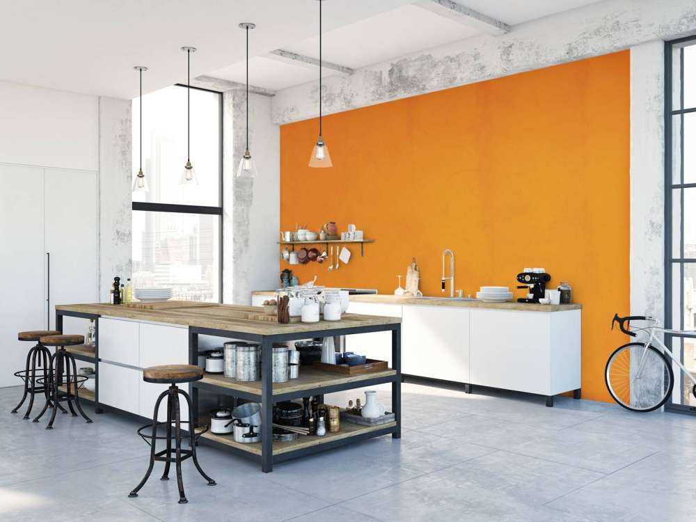 Orange brown concrete