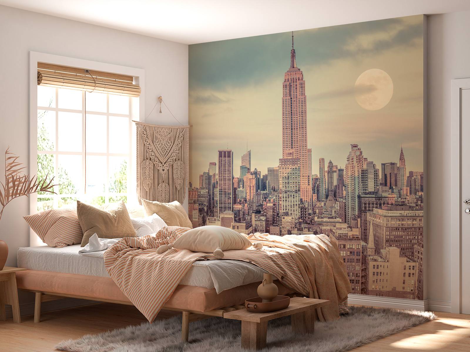 Empire State Building with Manhattan