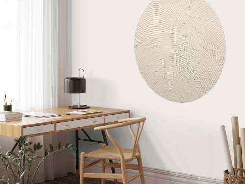 Zen circles in linen