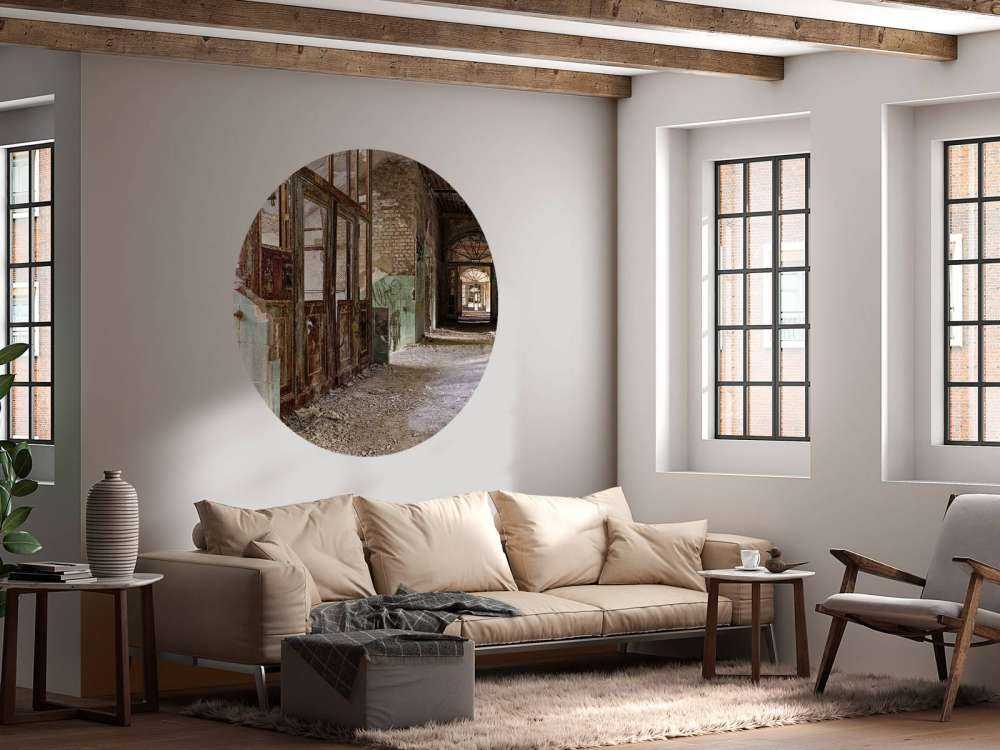 Stairwell in abandoned building