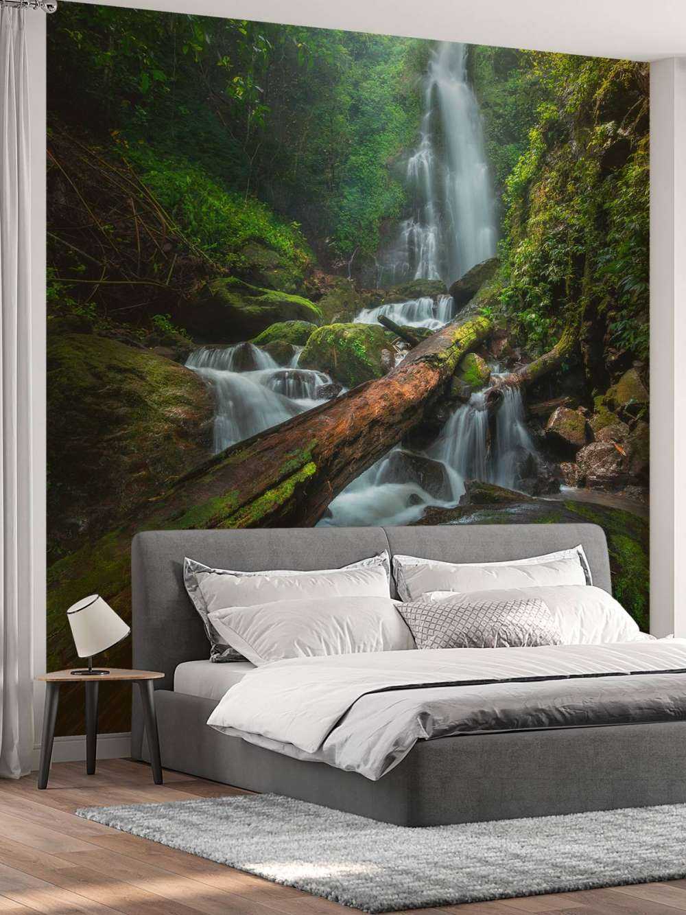 Close-up of waterfall