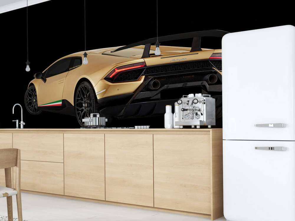 Lamborghini Huracán - Left Rear end, black