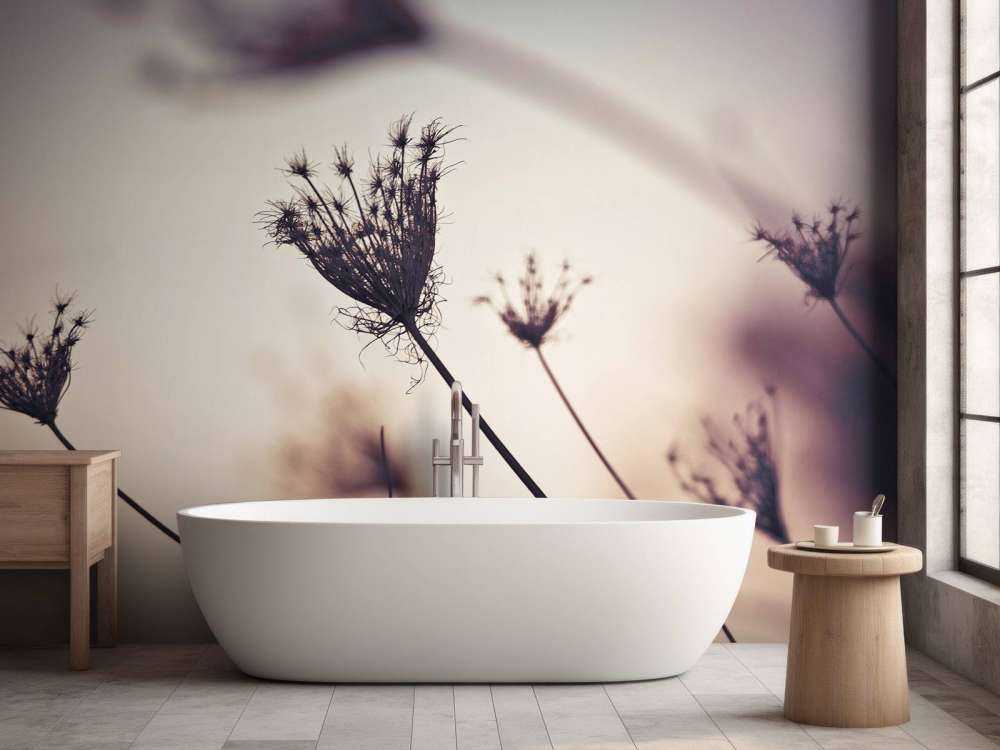 Silhouettes of plants