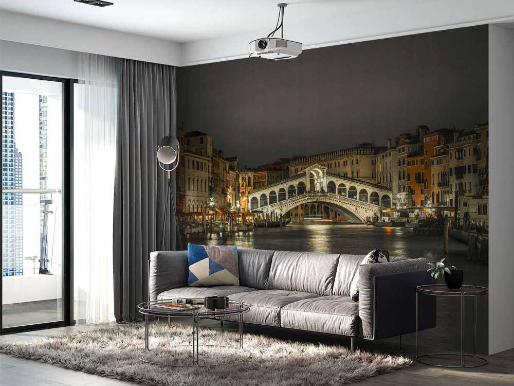 Rialto bridge in the evening