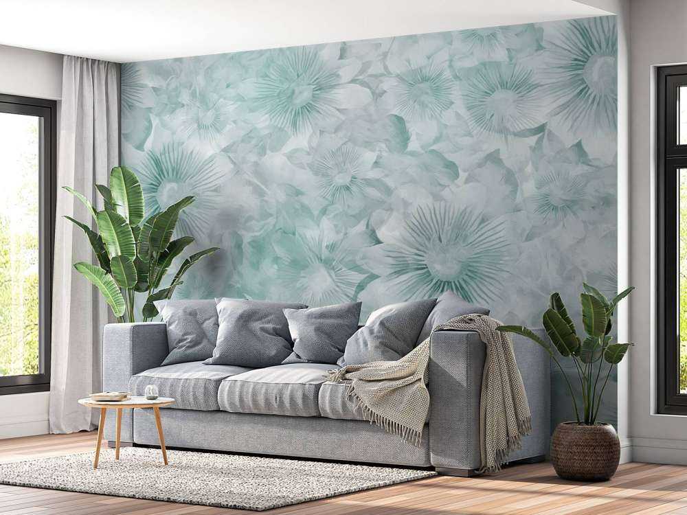 Botanical Watercolor Elegance Icy Mint