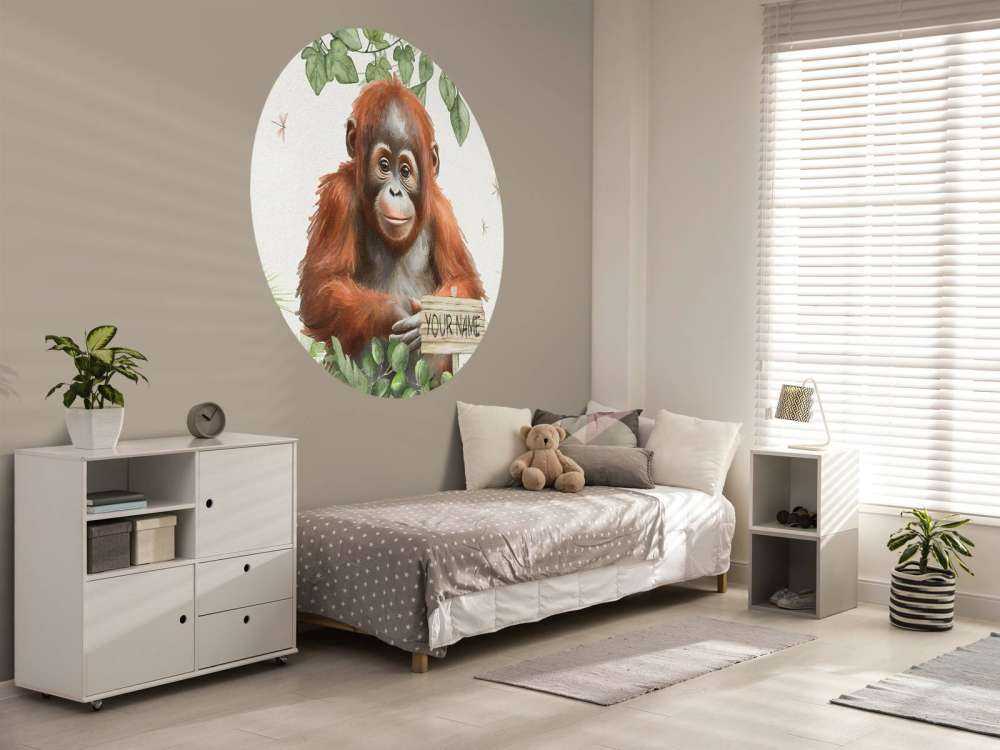 Young orangutan in the jungle