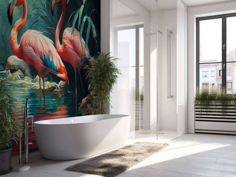 Flamingo Oasis Awakening