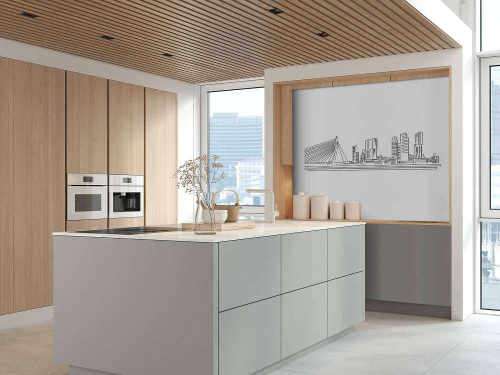 Rotterdam skyline wit