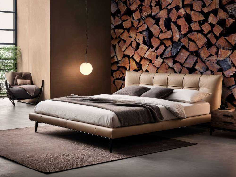 Split and stacked wood