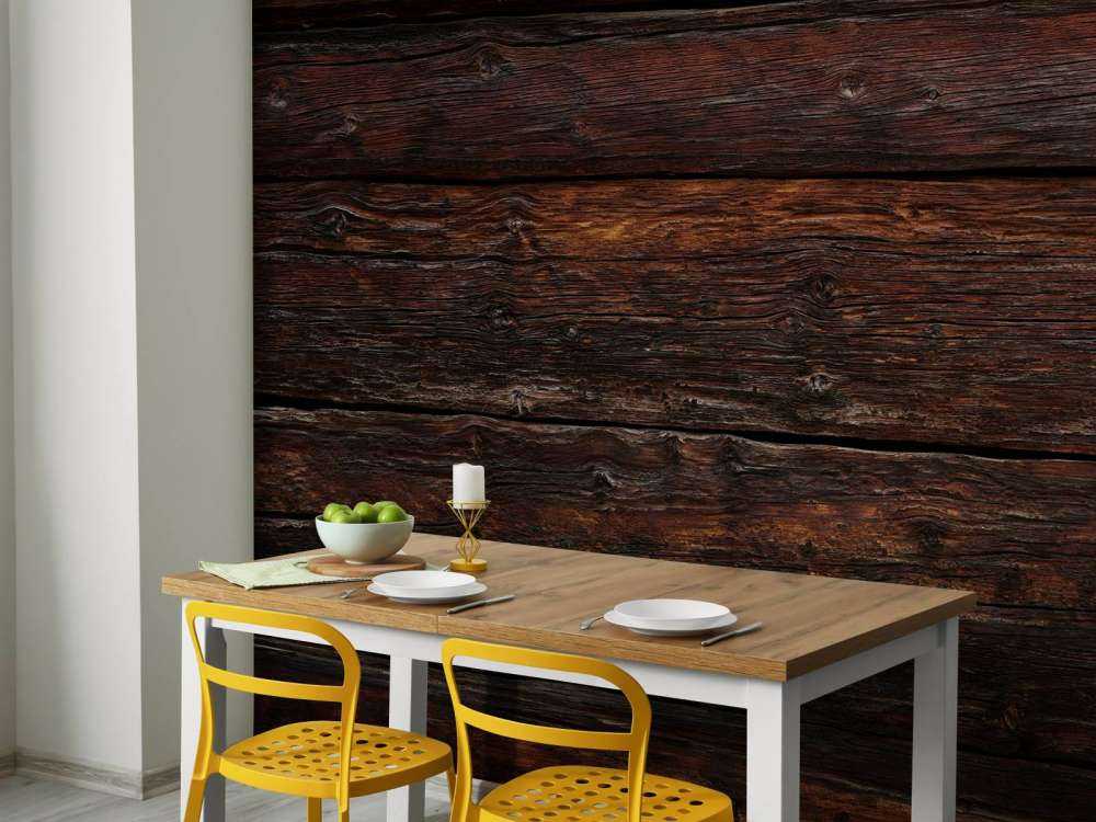 Dark burnt wood