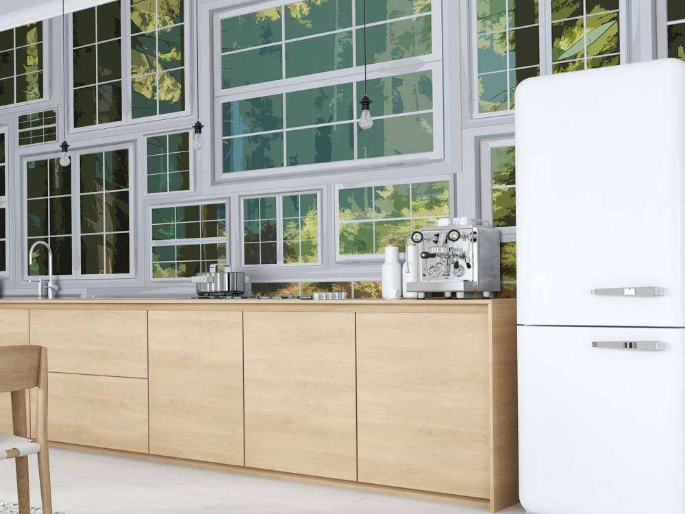 Getekend tuin uitzicht