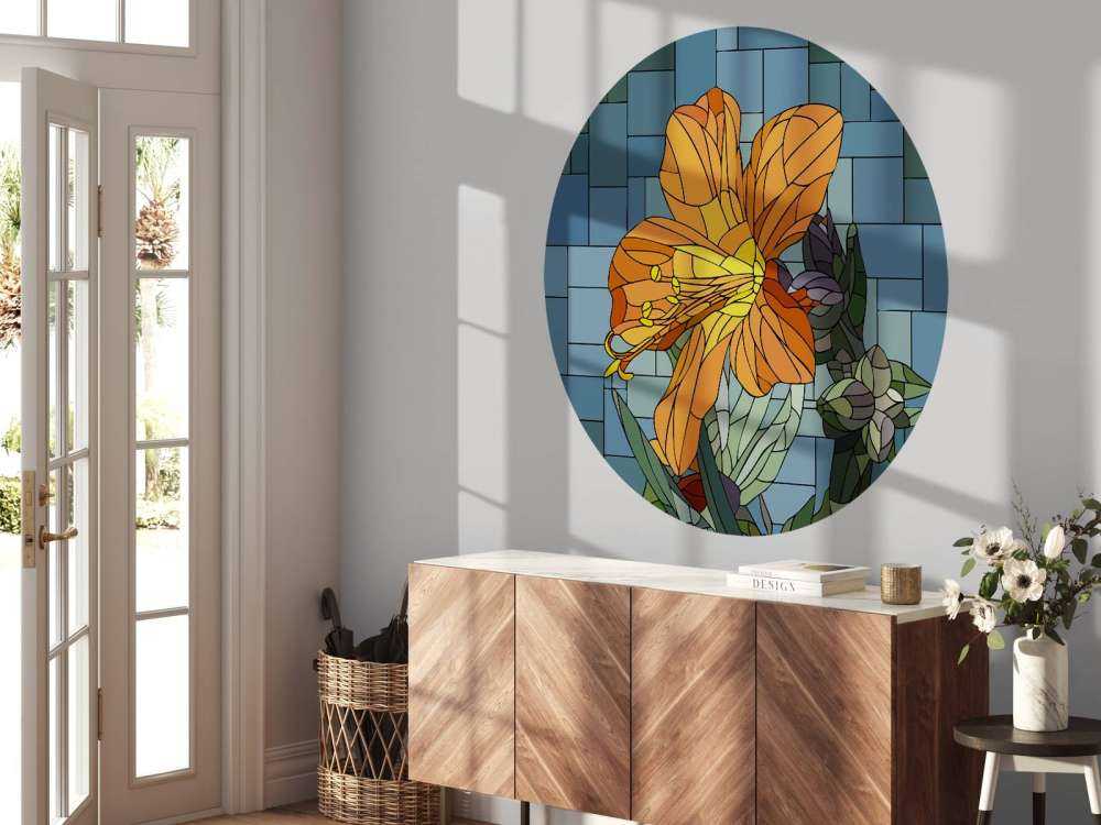 Colourful orange flower