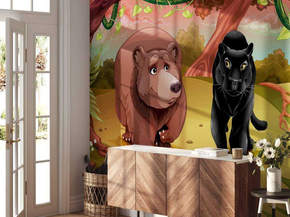 Friendly jungle animals