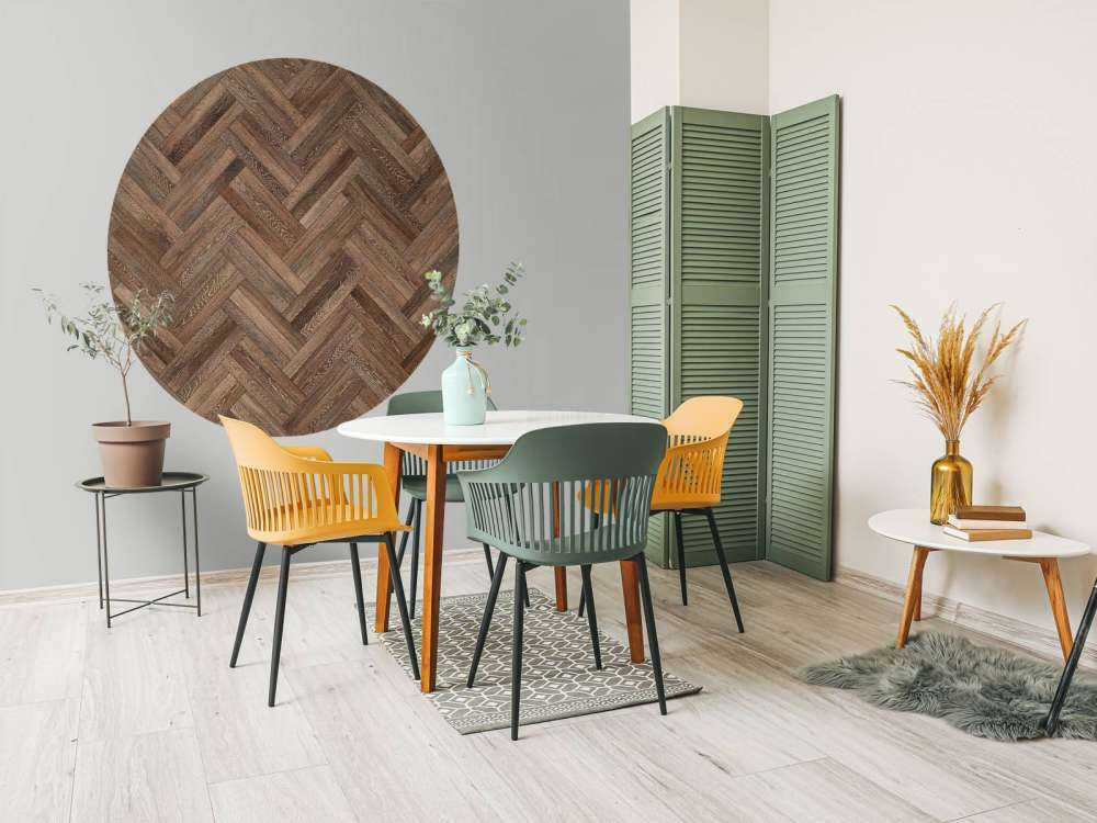 Wooden herringbone