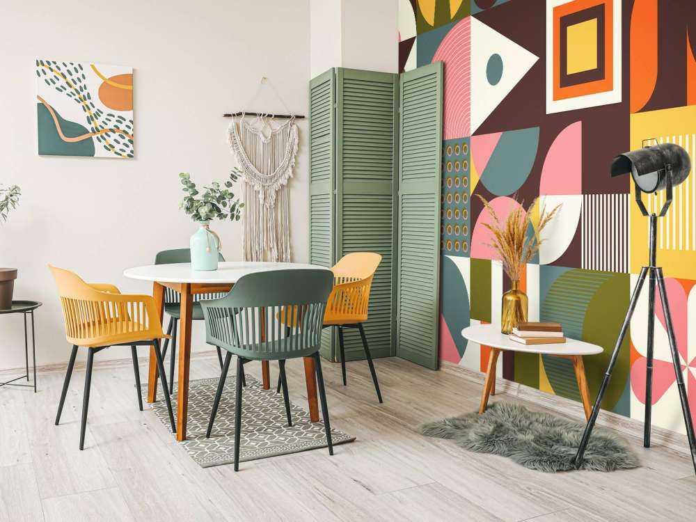 Colorful abstract shapes