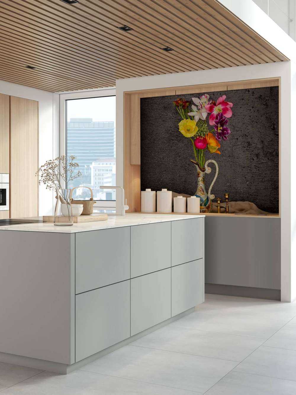 Flowers in classic vase