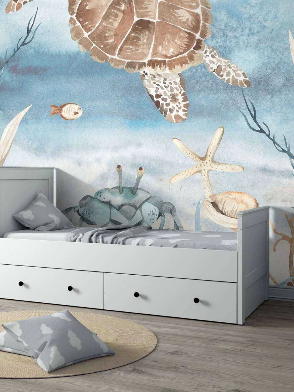 Watercolour sea turtle