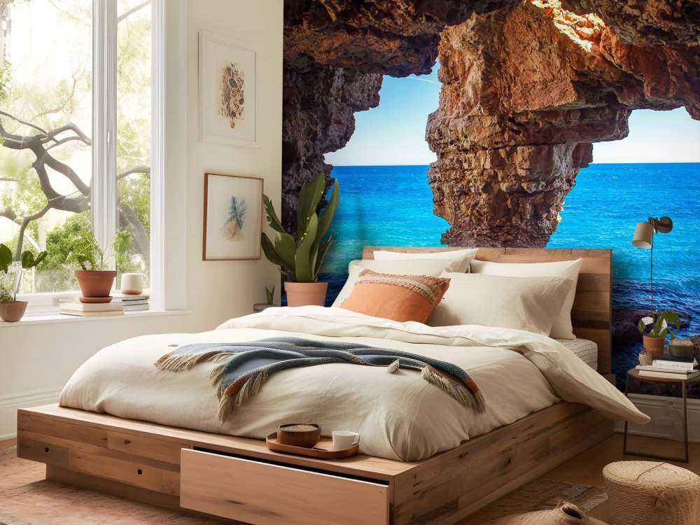 Cave above the sea
