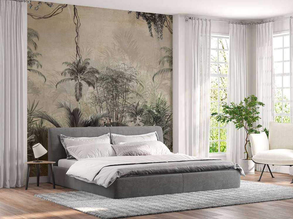 Tropical forest in mist