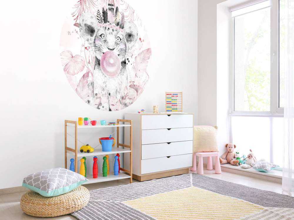 Playful pup and pink dreams