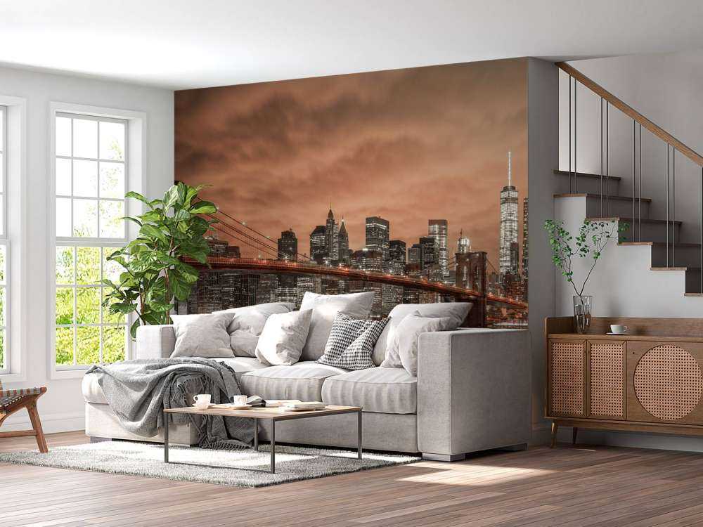 Brooklyn Bridge and Manhattan