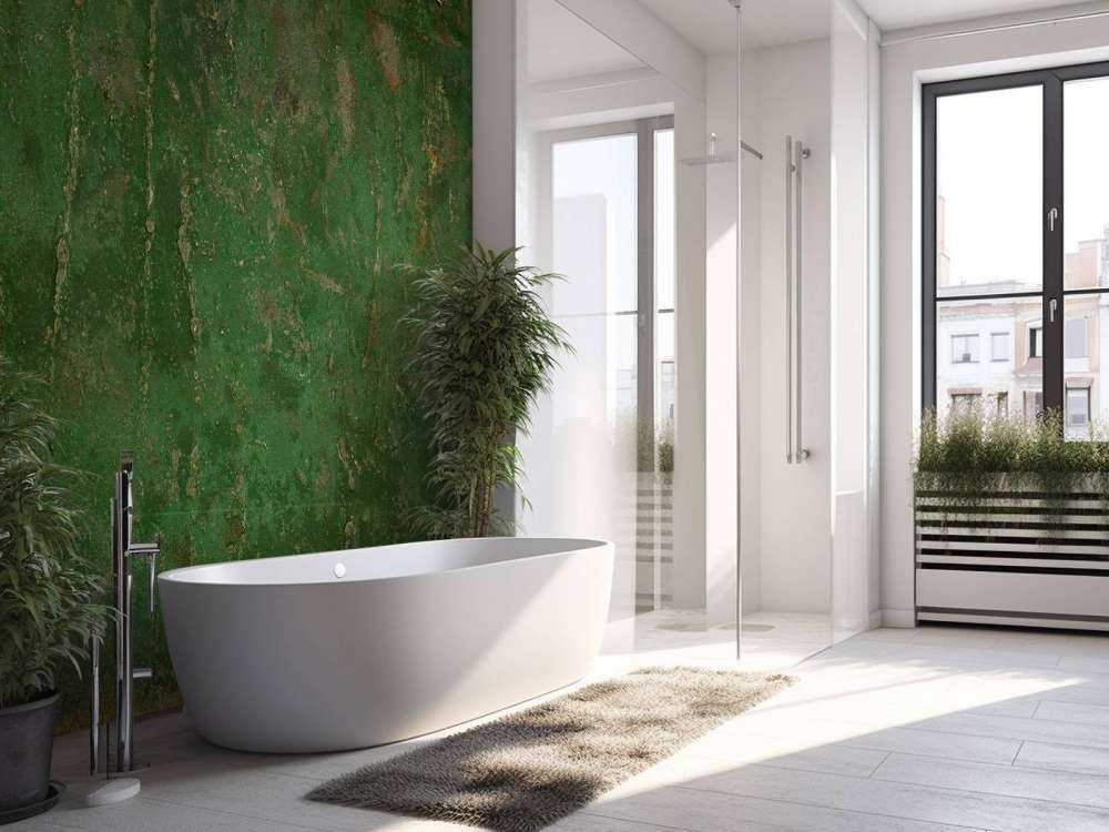 Green oxidised metal