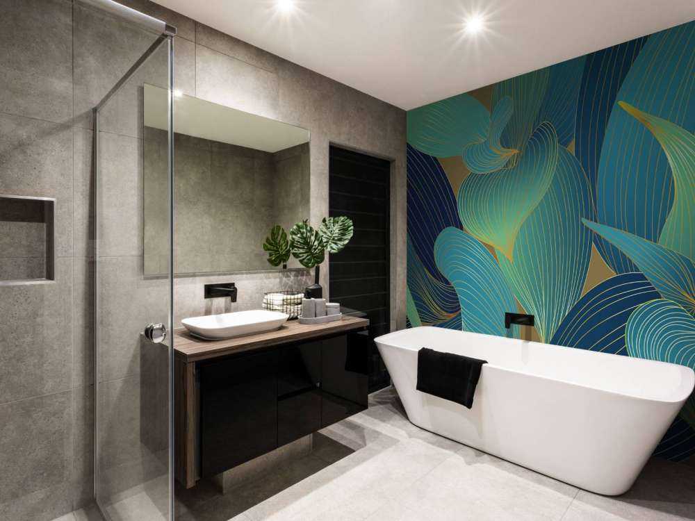 Blue and green leaves