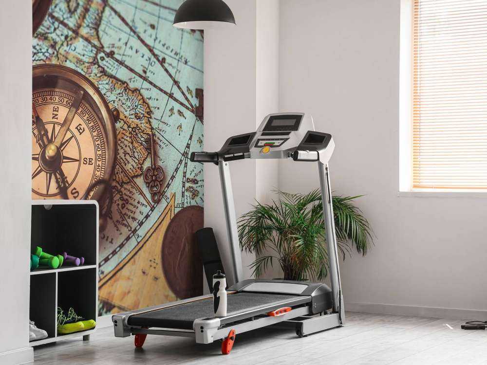 Vintage world map with compass