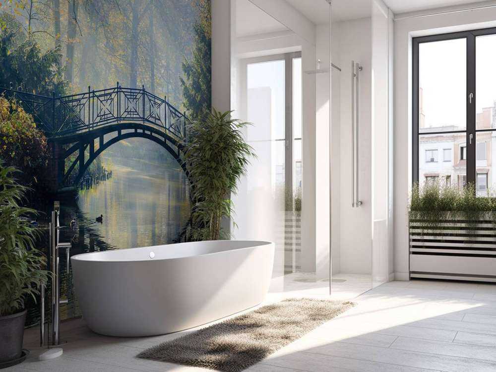 Old bridge in autumn